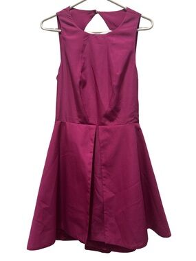 Anthropologie KEEPSAKE the Label Magenta Sleeveless A-Line Dress